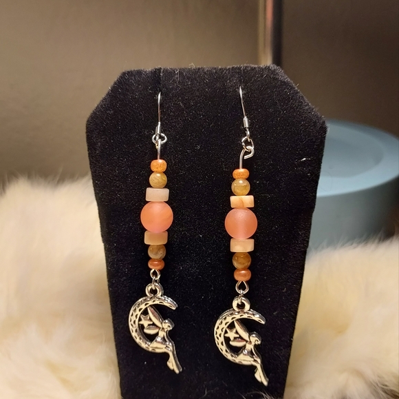 Handmade crystal earrings - Picture 1 of 3